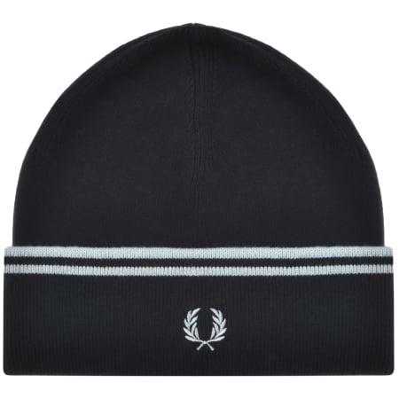 Fred Perry Classic Beanie Hat Navy Mainline Menswear United States